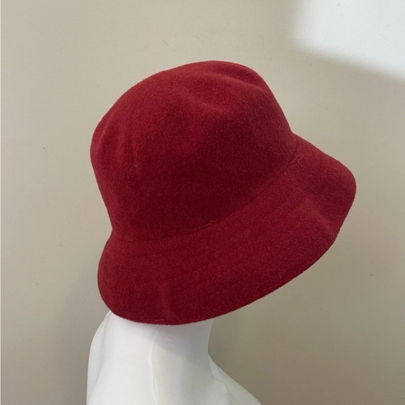 Vtg Banana Republic Safari & Travel Bucket Hat M/L Red Wool Blend Made in UK main image 12